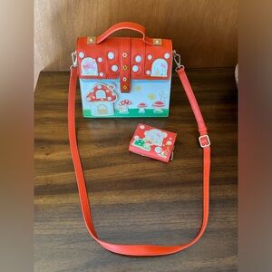 BoxLunch Hello Kitty and Friends Mushroom House Bag and Wallet